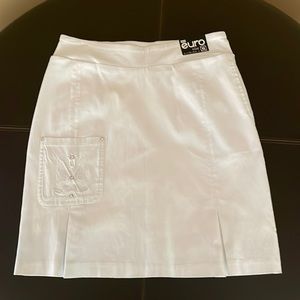 White Golf Skort